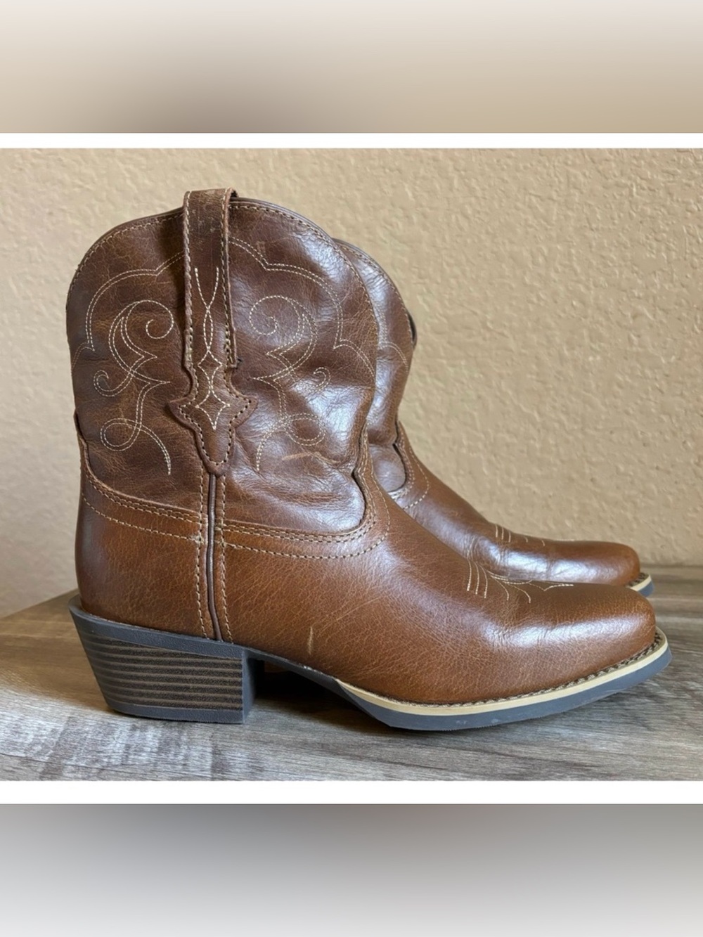 Justin Gypsy Chellie Square Toe Western Boot (8.5)